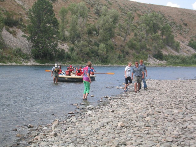 Our raft arrives